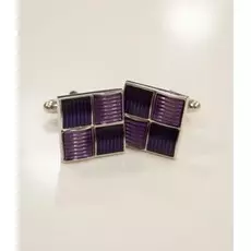 Запонки Фиолетовые квадраты