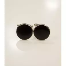 Запонки круглые с кантом