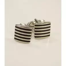 Запонки квадратные в полоску