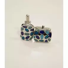 Запонки Морская глазурь