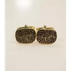 Запонки Золотой вензель