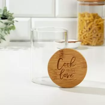 Банка Cook with love (8х8х12 см)