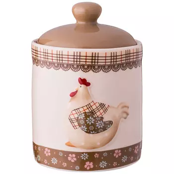 Банка для сыпучих продуктов Кружевная Пасха (10х13,7 см)