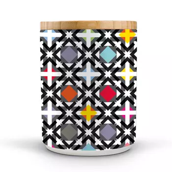 Банка с бамбуковой крышкой Holy (13х16х13 см)