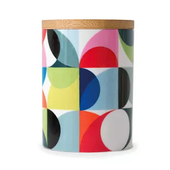 Банка с бамбуковой крышкой Solena (8х11х8 см)