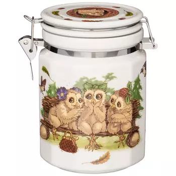 Банка с крышкой Совы (800 мл)