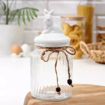 Банка Зайка (11х11х23 см)