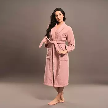 Банный халат Адора цвет: пудровый (S)