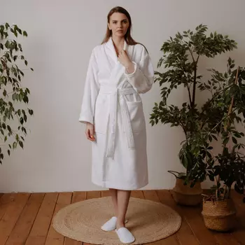 Банный халат Альба цвет: белый (2XL)