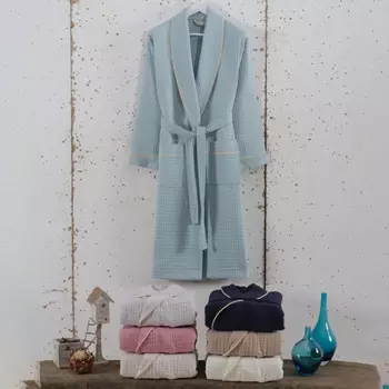 Банный халат Alessa цвет: ментоловый (2XL)