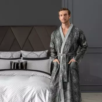 Банный халат Анталь цвет: серый (XS-S)