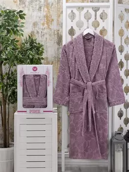 Банный халат Asiya цвет: баклажан (3XL)