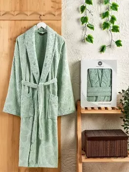 Банный халат Asiya цвет: фисташковый (3XL)