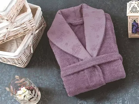 Банный халат Blenda цвет: лавандовый (S-M)