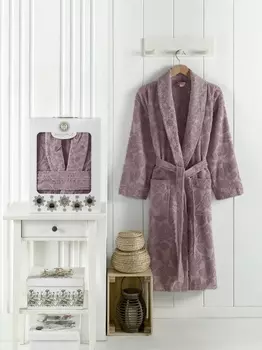 Банный халат Dashiell цвет: баклажановый (2XL)