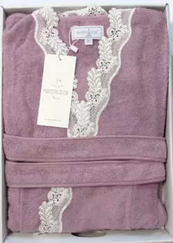 Банный халат Dina цвет: фиолетовый (S)