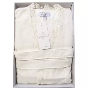 Банный халат Dina цвет: кремовый (M)