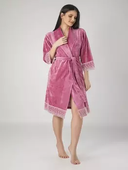 Банный халат Elfri цвет: сухая роза (S)