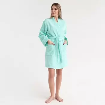Банный халат Фабрис цвет: бирюзовый (M)
