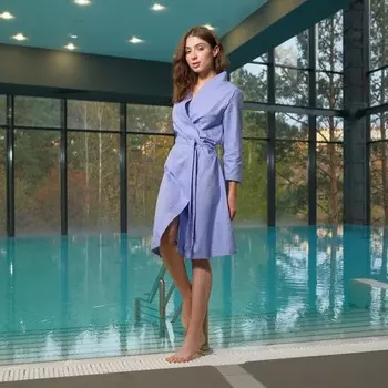 Банный халат Feodora цвет: сиреневый (M)