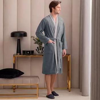 Банный халат Франко цвет: светло-серый (3XL)