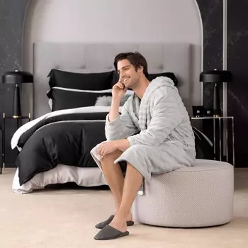 Банный халат Галио цвет: серый (L-XL)