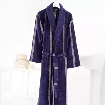 Банный халат Greek цвет: синий (2XL)