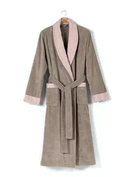 Банный халат Hampton Цвет: Дымчато-Серый, Лиловый (L-xL)