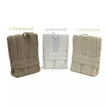 Банный халат Harley цвет: кремовый (S)