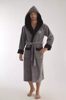 Банный халат Hezer цвет: серый (M)