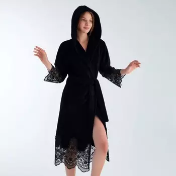 Банный халат Jamila цвет: черный (2XL)