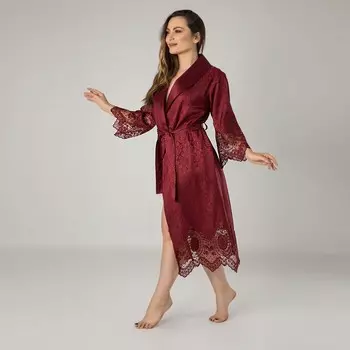 Банный халат Jessi цвет: бордовый (S)