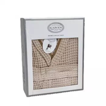 Банный халат Этери цвет: бежевый (L)