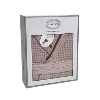 Банный халат Этери цвет: пудровый (M)