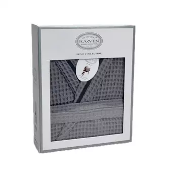 Банный халат Этери цвет: темно-серый (L)