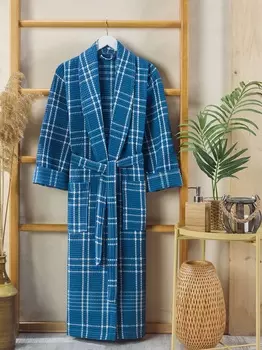 Банный халат Johnnie цвет: тёмно-голубой (3XL)