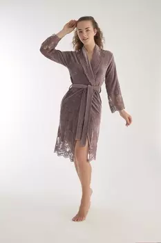 Банный халат Китана цвет: сухая роза (S)