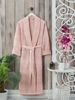Банный халат Lea цвет: пудра (xL)