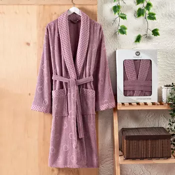 Банный халат Lenny цвет: брусничный (XL)