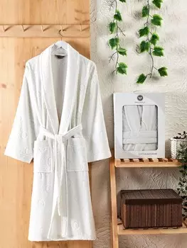 Банный халат Lenny цвет: кремовый (2XL)