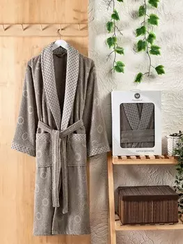 Банный халат Lenny цвет: серый (3XL)