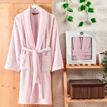 Банный халат Lenny цвет: светло-розовый (XL)