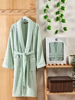 Банный халат Lenny цвет: зеленый (2XL)