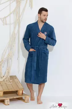 Банный халат Ligia Цвет: Джинсовый (хххL)
