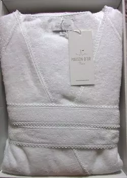 Банный халат LISA цвет: белый (L)