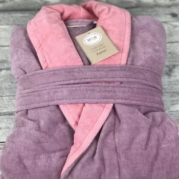 Банный халат Melanta цвет: сухая роза (2XL)