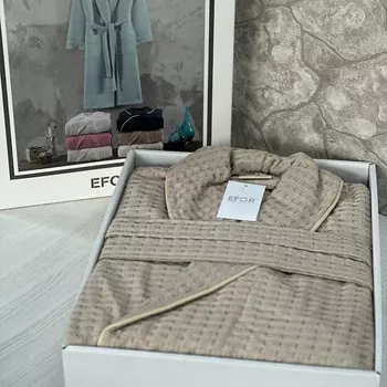 Банный халат Melestina цвет: кофейный (2XL)