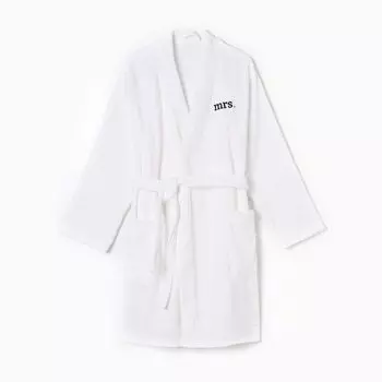 Банный халат Миссис цвет: белый (XL)