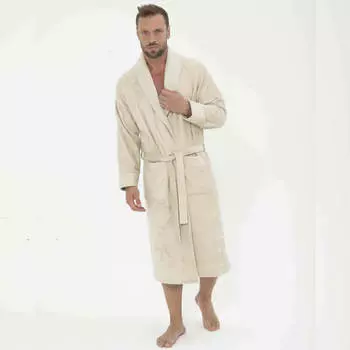 Банный халат Modal цвет: бежевый (XL)
