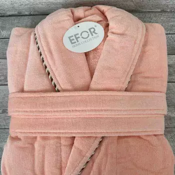 Банный халат Нелла цвет: персиковый (2XL)